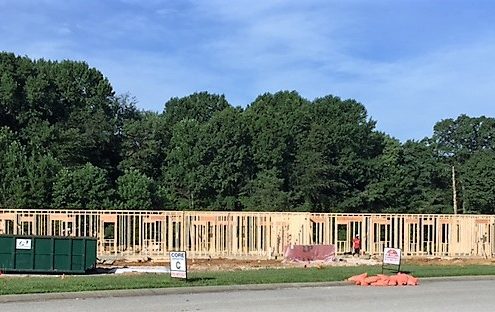 Walls are up on the new JV Community Center slated for a Nov. 2016 opening